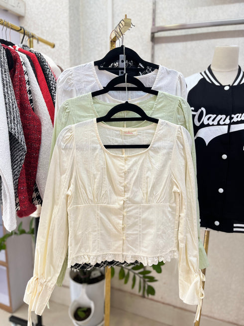 Cotton Button Down Tops